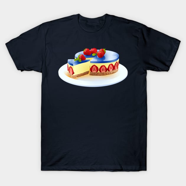 Sailor Uranus Themed Cheesecake T-Shirt by ziafrazier